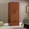 Sienna Oak Wardrobe Closet with Adjustable Shelf Garment Rod and Drawer Storage Cabinet Armoire